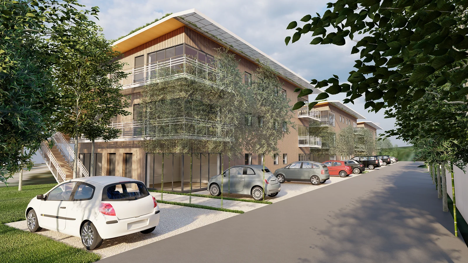 Logements collectifs, Servon